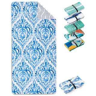 Fit-Flip Strandtuch XXL Mikrofaser leicht und schnelltrocknend | Boho 200x90cm, Strandhandtuch, 100% recycelt, Badetuch groß, Reisehandtuch