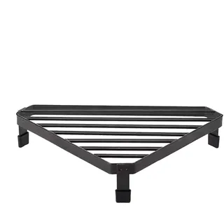 Eckerhöhung für die Küche, kleines Eckregal für die Küche, Eckerhöhung für Herd, Gewürze, verstellbares Eckregal, platzsparend, modern, rutschfest, dreieckig, Bratpfanne, Topflappen