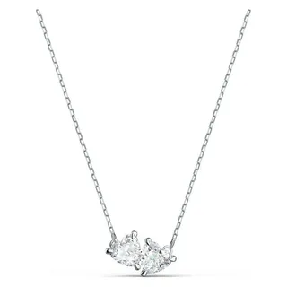 Swarovski Mesmera Soul Halskette Herz Weiss / Rhodiniert