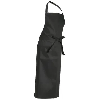 Gastro Uzal Latzschürze, 100x80cm, versch.Farben, 1Stk, Gastronomie/Catering/Bar/Pub (Schwarz)