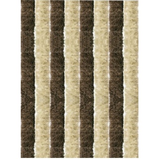 arsvita Flauschvorhang 90x220cm Beige-Braun perfekter Insekten- und Sichtschutz für Ihre Balkon- und Terrassentür, viele Farben