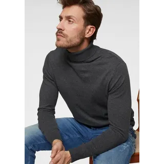 JACK & JONES Emil Knit Rollkragenpullover - Dark Grey Melange - XS