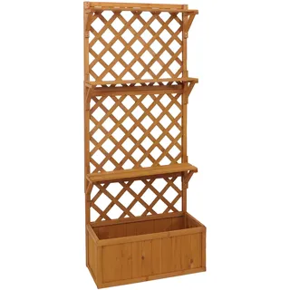 Mendler Hochbeet HWC-P69 177 x 77 x 33 cm Natur