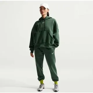 NIKE Damen Hose W NSW PHNX FLC MR PANT STD, Größe M in Weiß FIR/SAIL