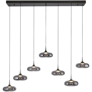 Schöner Wohnen POSH 7-flg. 42 cm oval grau Rauchglas