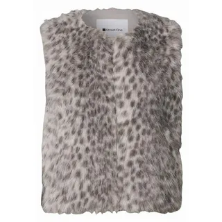 STREET ONE Fake-Fur Weste beige 38