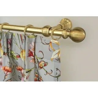GARESA Vorhangstange Kugel lang 1-läufig Ø 20 mm 170 cm Gold