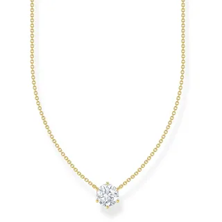 Thomas Sabo Kette mit Anhänger Zirkonia-Anhänger Gold/Silber