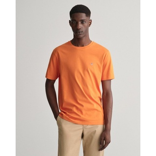 Gant T-Shirt REG SHIELD SS T-SHIRT mit Logostickerei auf der Brust orange XL