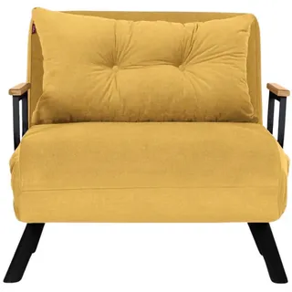 Calicosy Sessel, Gelb, Metall, 50x41x60 cm, Wohnzimmer, Sessel, Schlafsessel