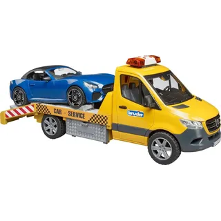 Bruder 02675 - MB Sprinter Autotransporter orange/blau 1:16