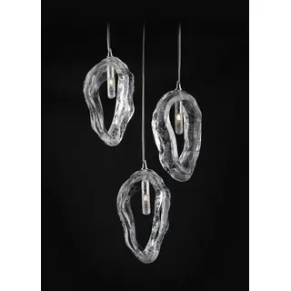 JVmoebel Hängeleuchten Pendelleuchte Elite Bohemia mit Muschel-Design in Weiß, Transparent-Amber, Made in Europa weiß