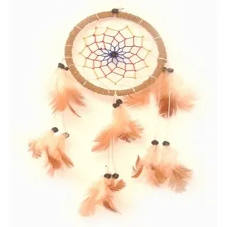 Woru Traumfänger - Dreamcatcher mit farbigem Netz, Verschiedene Durchmesser, klein und groß (ca. 11 cm)