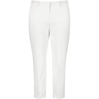 Samoon Damen 7/8 Hose aus Baumwoll-Stretch Greta unifarben 7/8 Länge White 46 - 46