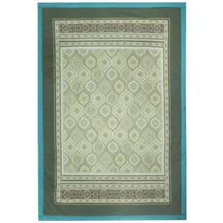 Bassetti Hanbury Plaid aus 100% Baumwolle in der Farbe Muschio V1, Maße: 135x190 cm - 9330117