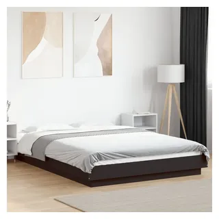vidaXL Bettgestell 120 x 190 cm Schwarz