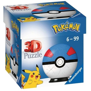 Ravensburger 3D-Puzzle 3D Puzzle Pokémon Great Ball 112654, Puzzleteile