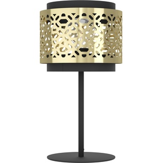 EGLO Tischlampe Sandbach, elegante Nachttischlampe, Tischleuchte aus Metall und Messing, Tisch-Lampe für Wohnzimmer und Schlafzimmer, E27 Fassung