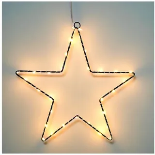 Spetebo Weihnachtsstern Silhouette 30 cm schwarz