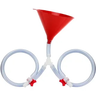 SunaOmni Bierbong-Trichter, auslaufsichere Bierbong mit Doppelventil und Schläuchen, Trinktrichter für die Party in der Hausbar, Biertrichter, Alkoholtrichter