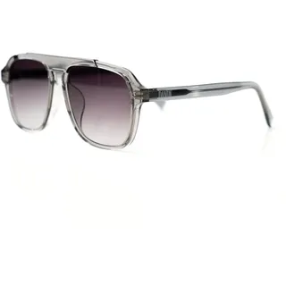 Dandy Boutique Toni Steel Charm Grauer Rahmen Graues Glas Sonnenbrille mit Verlauf, Glänzend Grau Transparenter TR90-Rahmen, UV400 Schutz, Gradient-Gläser