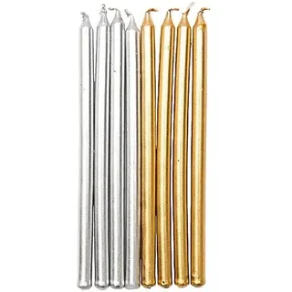 Kerzen Gold und Silber