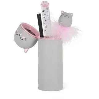 Legami 2-in-1 Federmäppchen aus Silikon - Katze