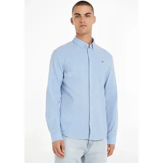 Tommy Hilfiger Slim Stretch Oxford Langarmhemd Perfume Blue 2XL