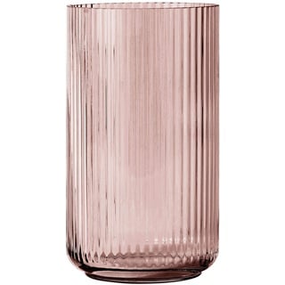 Lyngby Porcelæn Vase H20.5 cm Lyngby aus mundgeblasenem Glas zeitlos, rot