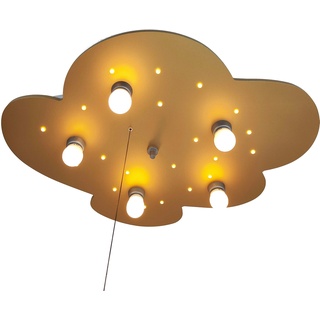 Deckenleuchte NIERMANN "Wolke, Gold" Lampen Gr. Höhe: 7 cm, goldfarben (gold) Kinder Kinderlampe Kinderzimmerleuchten
