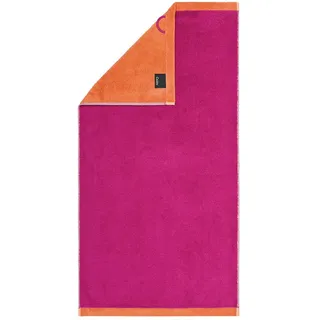 CAWÖ Lifestyle Splash Handtuch 50 x 100 cm rosa-orange