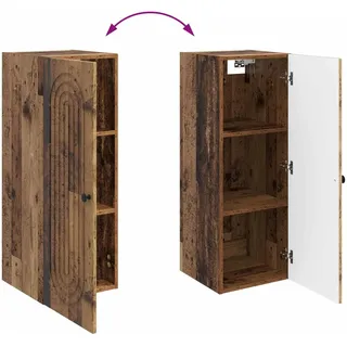 vidaXL Wandschrank 33 x 34,5 x 90 cm Braun