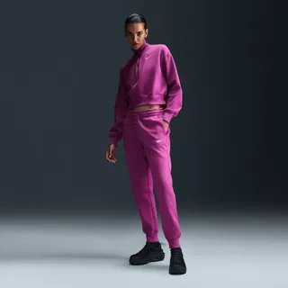 Nike Phoenix Mid-Rise Trainingshose Hot Fuchsia/Sail L
