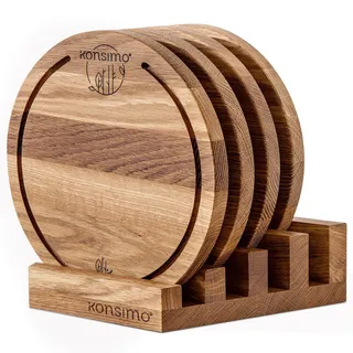 konsimo® Schneidebrett, Eiche, Holz, 25x8 cm, FSC 100%, Hergestellt in Europa, Küchenzubehör, Schneidebretter