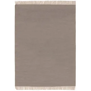 benuta pop Wollteppich Liv Hellgrau 60x100 cm - Naturfaserteppich aus Wolle