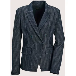 Madeleine Taillierter Businessblazer mit Nadelstreifen in nebelblau / melange), | Gr.: 42