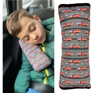 HECKBO Schlafkissen Auto Schlafkissen Feuerwehr Kinder Mädchen Jungen Reisekissen