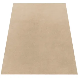 Paco Home Cadiz 630 Kurzflorteppich 240 x 340 cm dunkelbeige