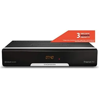 Thomson THT740, Terrestrisch, DVB-T, DVB-T2, 576i, 576p, 720p, 1080i, 1080p, 4:3, 16:9, H.265, H.265, HEVC - Schwarz