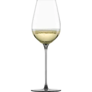 Champagnerglas EISCH "INSPIRE SENSISPLUS" Trinkgefäße Gr. Ø 7,9 cm x 24,2 cm, 400 ml, 2 tlg., grau Kristallgläser die Veredelung der Stiele erfolgt in Handarbeit, 400 ml, 2-teilig