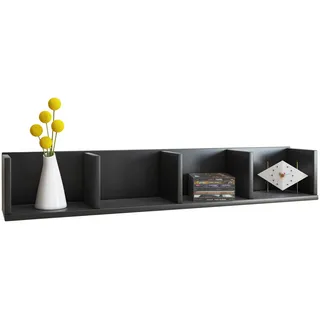 VCM Bücherregal 97 x 17 x 15 cm Schwarz