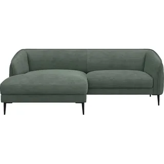 FLEXLUX Ecksofa Belle Designsofa, bequem durch Kaltschaum im Sitz, Skandinavisches Design, In hochwertiger Verarbeitung, B/T 218/149 cm orange