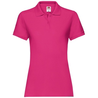 FRUIT OF THE LOOM PREMIUM POLO - Damen Polo-Shirt mit Zwei-Knopfleiste,