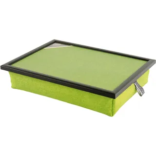 Andrews Living Knietablett mit Kissen – Laptopkissen für Sofa & Bett (Grün)