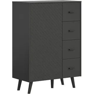 xonox.home Kommode Linea 84 x 114 x 37 cm Grau