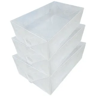 Dynasun Schuhbox Schuhbox PP368T (3 St), Schuhaufbewahrungsbox Platzsparendes, stapelbares Robust, staubfrei