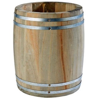 APS Table Caddy Country Style, Tischfass, Besteck-Fass, Besteckbehälter aus Holz, Ø 11,5 cm, Höhe 14 cm, braun