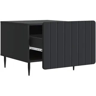 vidaXL Couchtisch mit Schubladen Schwarz 49 x 50 x 42 cm