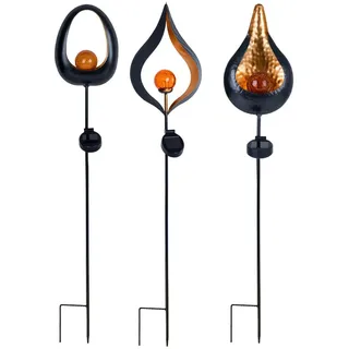 ETC Shop Flammeneffekt Solarstab 93 cm 3er Set