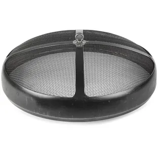 FINNWERK Feuerschalen-Deckel Funkenfang LAURI 60 schwarz, (1-tlg) Ø 59 cm x 18 cm